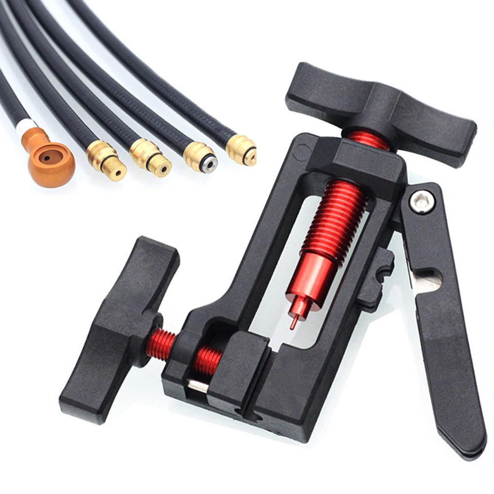 2 in 1 Bike Hydraulic Disc Brake Oil Needle Tools Driver Hose Cutter Cable Pliers Olive Connector Insert BH59 BH90 Install Press