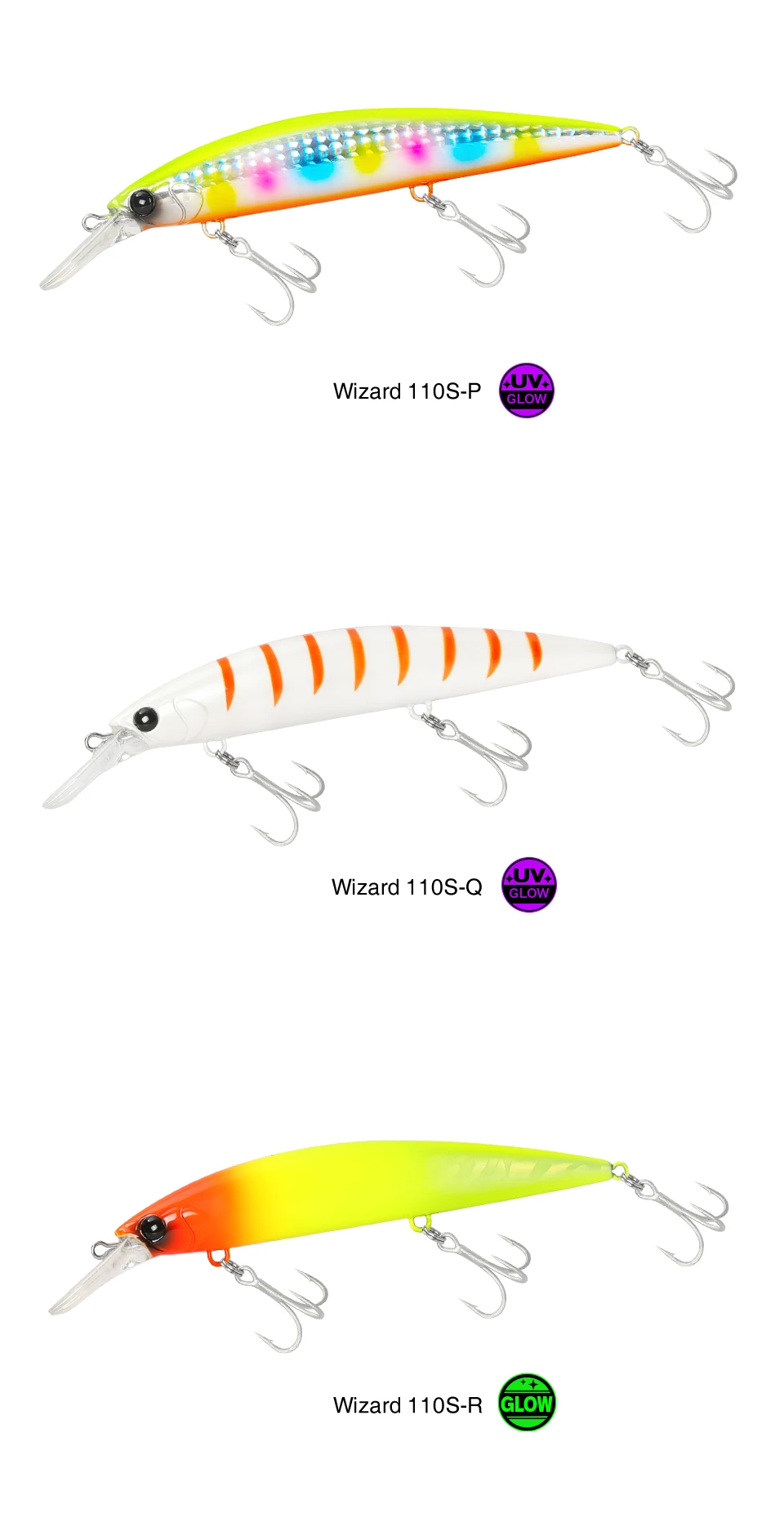 TSURINOYA 110S 110mm 37g Heavy Sinking Minnow Hard Artificial Plastic Sea Fishing Lure WIZARD Max 80m Ultra Long Casting Bait