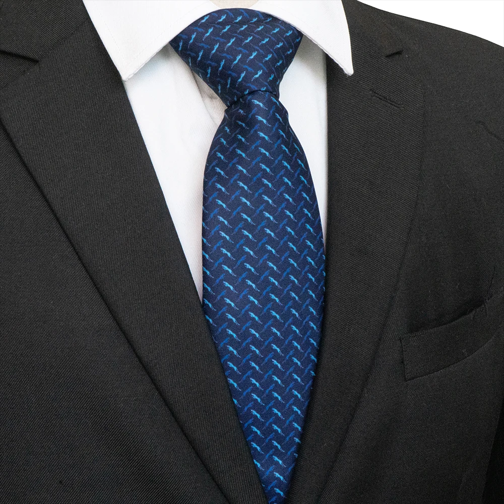 New Fashion Design 8cm Printed Patterned Tie Silk Necktie Ties for Men Business Wedding Party Gravatas Accessories Gift