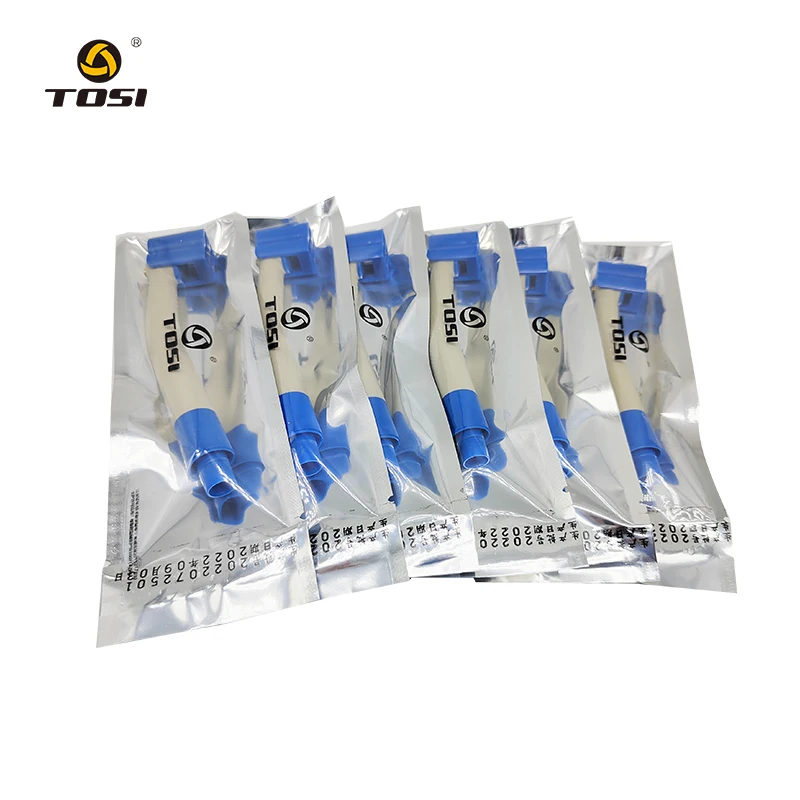 TOSI Dental Disposable High Speed Handpiece With Adpater Air Turbine Personal Use Blue Gray Quick Coupling 4holes