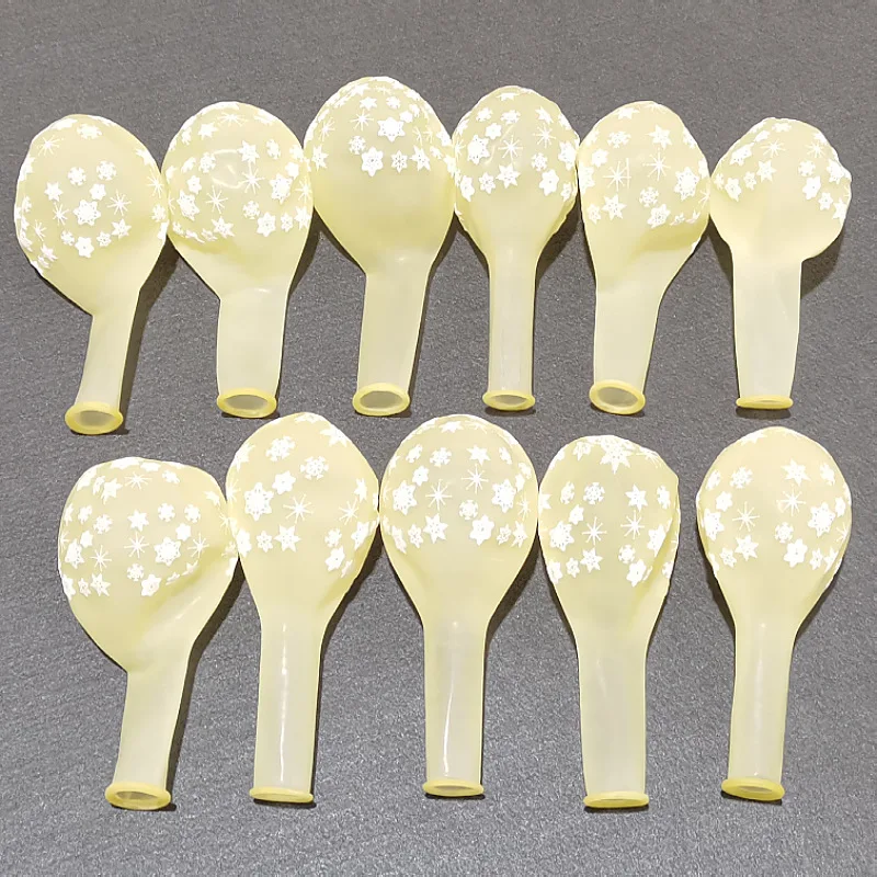 20pcs 12inch Christmas Snowflake Latex Balloons Frozen Birthday Supplies New Year Party Decor Wedding balloon New Year Air Globo