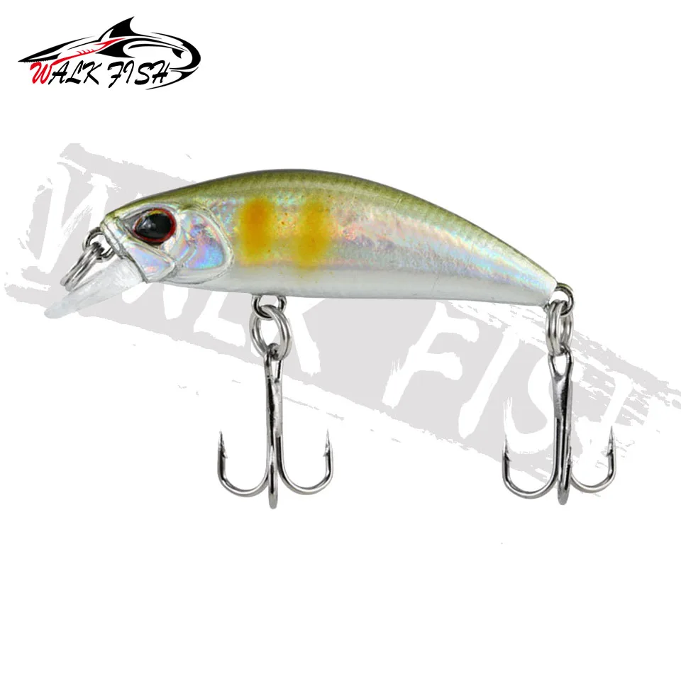 WALK FISH 38Mm 3.2G Mini Sinking Minnow Fishing Lures Jerkbaits Peche Artificial Bait Wobbler Lure for Trout Bass Carp Fishing