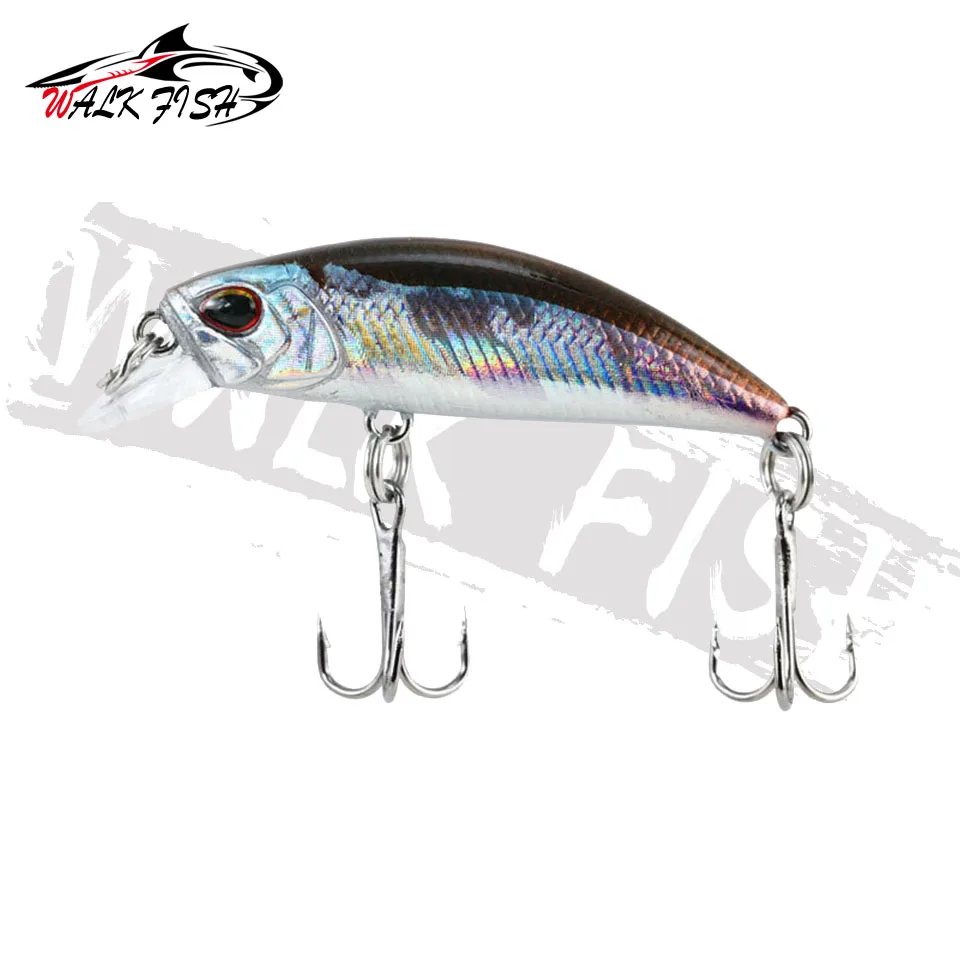WALK FISH 38Mm 3.2G Mini Sinking Minnow Fishing Lures Jerkbaits Peche Artificial Bait Wobbler Lure for Trout Bass Carp Fishing