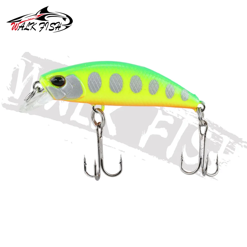 WALK FISH 38Mm 3.2G Mini Sinking Minnow Fishing Lures Jerkbaits Peche Artificial Bait Wobbler Lure for Trout Bass Carp Fishing