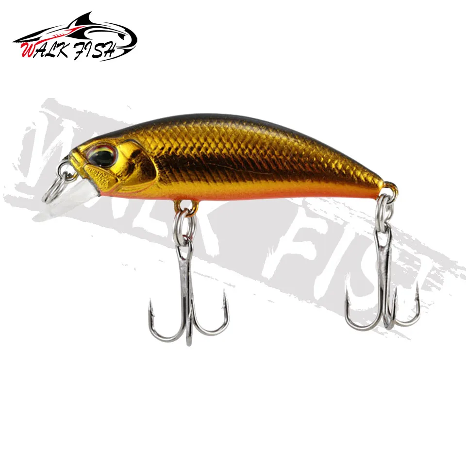 WALK FISH 38Mm 3.2G Mini Sinking Minnow Fishing Lures Jerkbaits Peche Artificial Bait Wobbler Lure for Trout Bass Carp Fishing