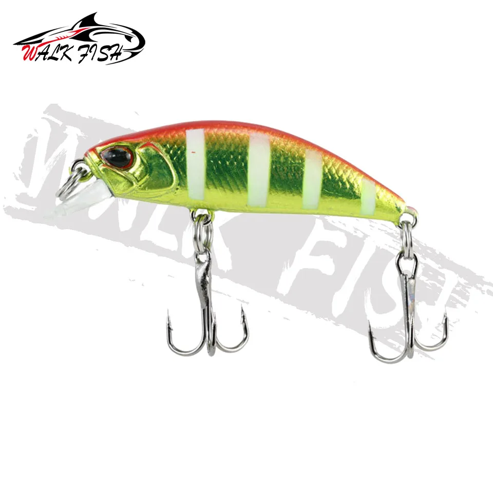 WALK FISH 38Mm 3.2G Mini Sinking Minnow Fishing Lures Jerkbaits Peche Artificial Bait Wobbler Lure for Trout Bass Carp Fishing
