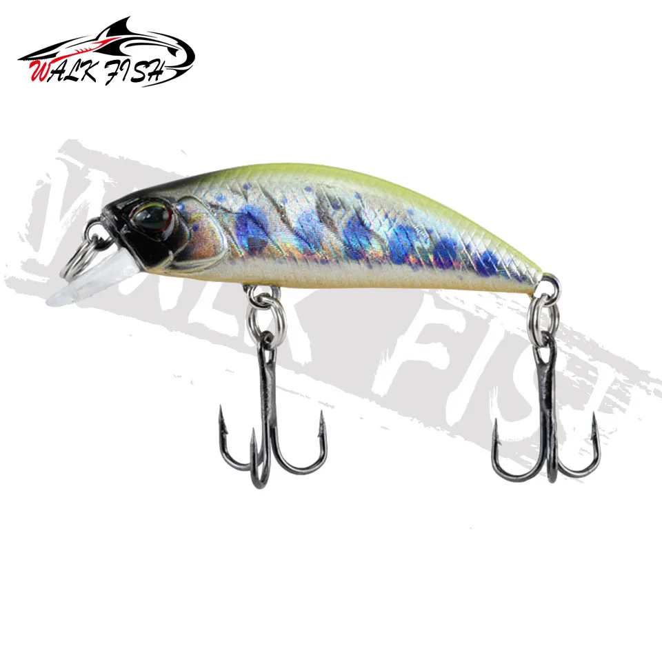 WALK FISH 38Mm 3.2G Mini Sinking Minnow Fishing Lures Jerkbaits Peche Artificial Bait Wobbler Lure for Trout Bass Carp Fishing