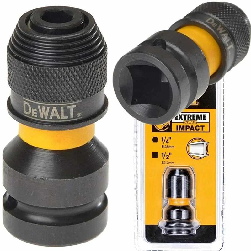 DEWALT DT7508-QZ Impact Adapter Shockproof Electric Wrench Adaptor For DCF880 DCF922 DCF892 DCF894 1/4" Hex to 1/2"