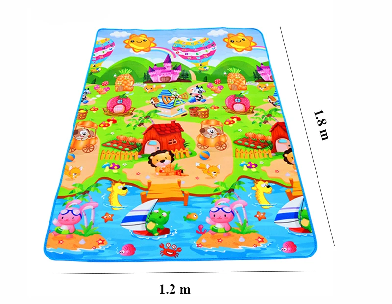 180*120cm Baby Play Mat Children Puzzle Toy Crawling Carpet Kids Rug Game Activity Gym Developing Rug Eva Foam Soft Floor