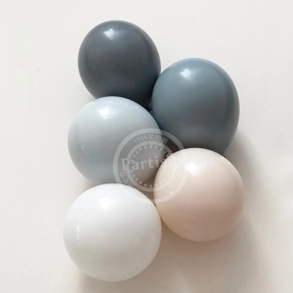 15/20PCS 10inch Retro Balloon Set Vintage Blue Series Balloons for Wedding Happy Birthday Party Decoration DIY Gifts Supplies