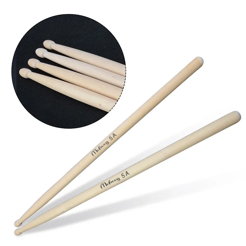 1 Pair 5A 7A Drum Sticks Maple Wood Drumsticks For Beginner Professional Drum Set Accessories Musical Instruments