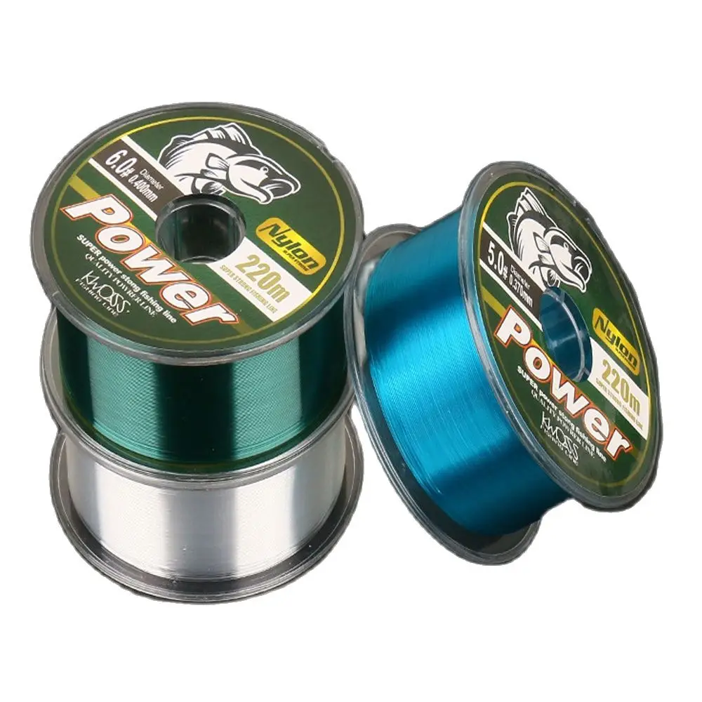 220M Japanese Nylon Fluorocarbon Coated Sea Fishing Boat Fishing Salt Sinking Line Fishing Equipment