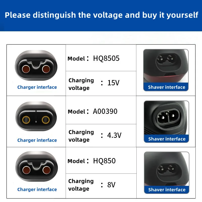 New Electric Shaver USB Power Charger Travel Portable 15V 1m Shaving Machine USB Charging Cable For Philips HQ8505