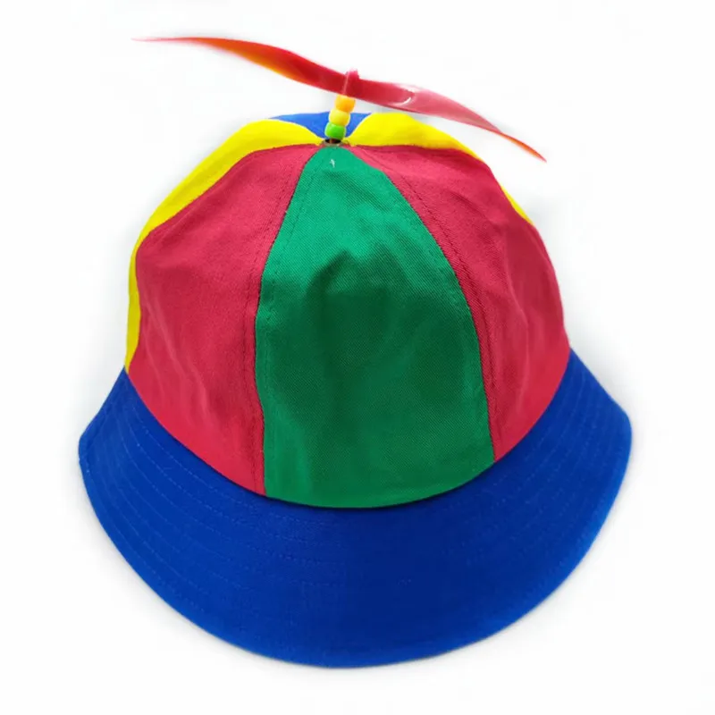 20 Colors Funny Propeller Rainbow Helicopter Baseball Cap Size S&L Unisex Kids Teens Small Heads Top Hat for Men Women