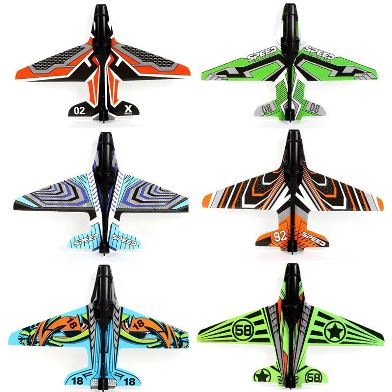 Airplane Launcher Toys Catapult Plane Gun Toy Children Plane Catapult Gun Shooting Game Kids Outdoor Sport Shooting Toys Gift
