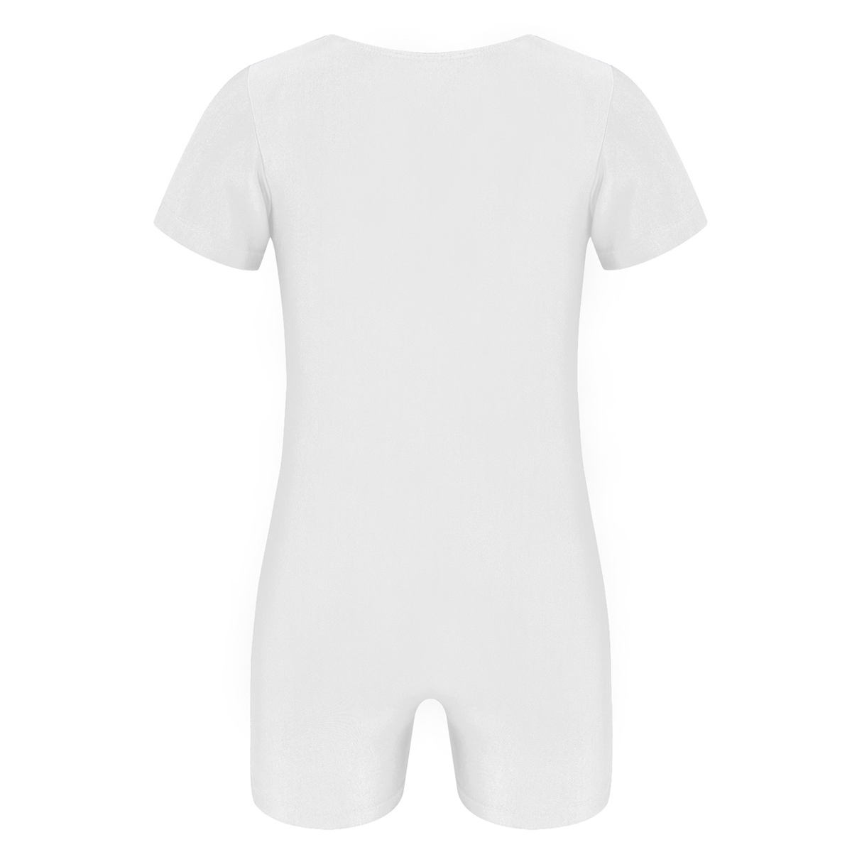Leotards for Girls Boys Gymnastics Kids Children Short Sleeves Biketard Dance Unitards Ballet Dance Costume Practice Wear