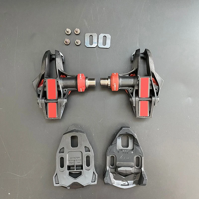 165g ultra light Road Pedals Carbon Ti Tianium road bicycle bike pedals with cleats