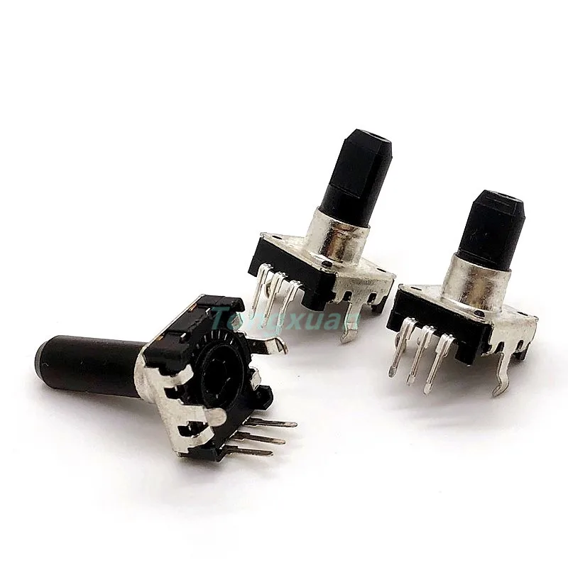 1pc EC12 Audio Encoder 360 Degree 24 PositionRE12 Rotary Encoder Without Push Button Switch 3Pins Handle Length 12MM 15MM 20MM