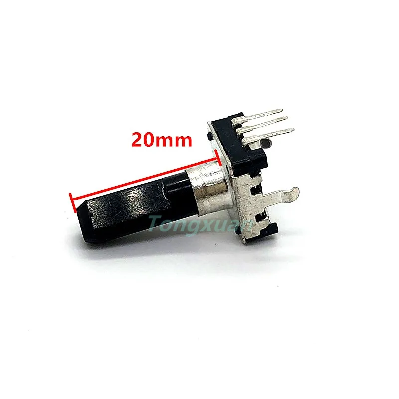 1pc EC12 Audio Encoder 360 Degree 24 PositionRE12 Rotary Encoder Without Push Button Switch 3Pins Handle Length 12MM 15MM 20MM
