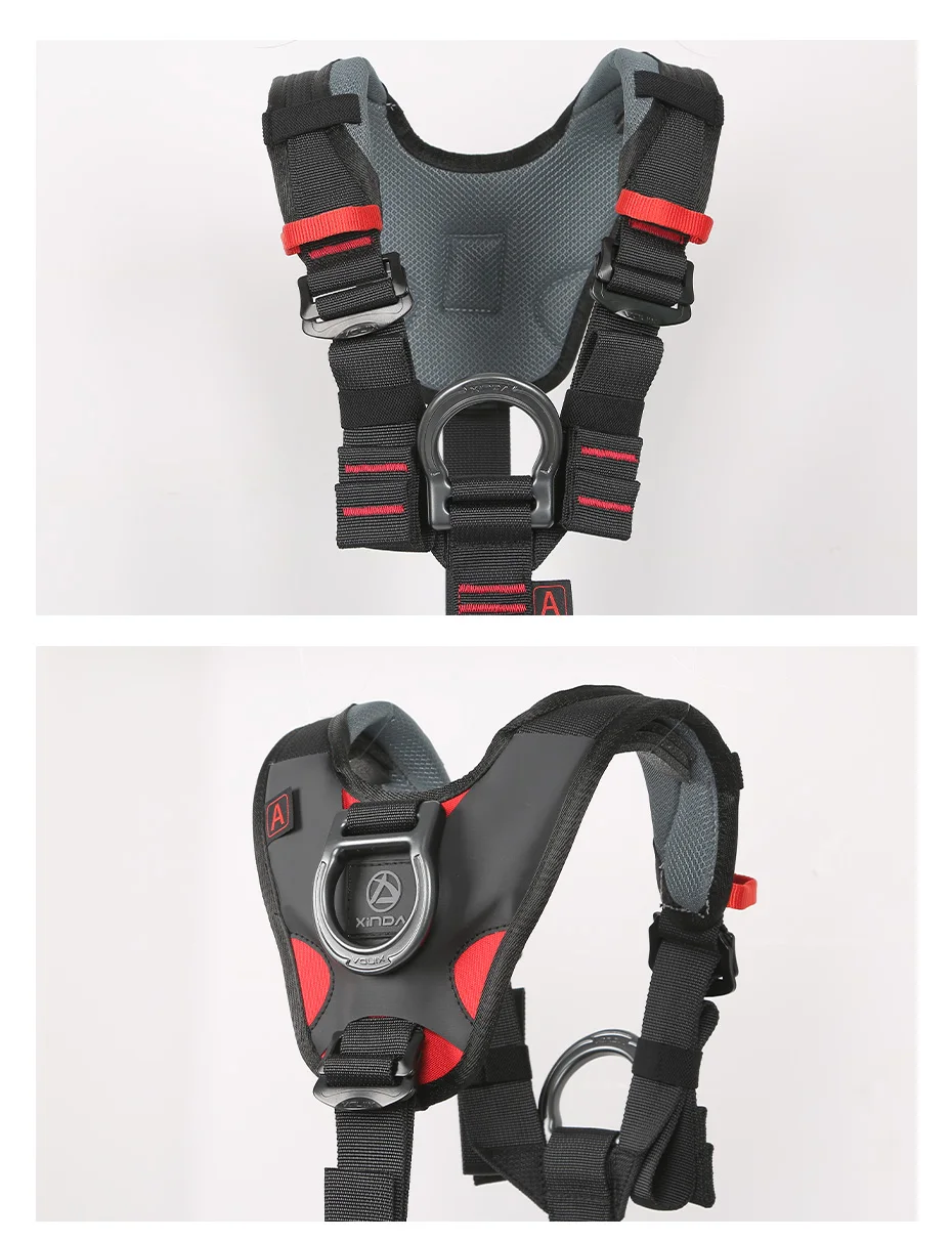 Outdoor Rock Climbing Harness Full Body Safety Belt Anti Fall Removable Gear Xinda Five-point Altitude Protection Equipment