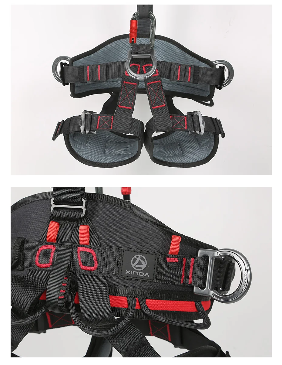 Outdoor Rock Climbing Harness Full Body Safety Belt Anti Fall Removable Gear Xinda Five-point Altitude Protection Equipment