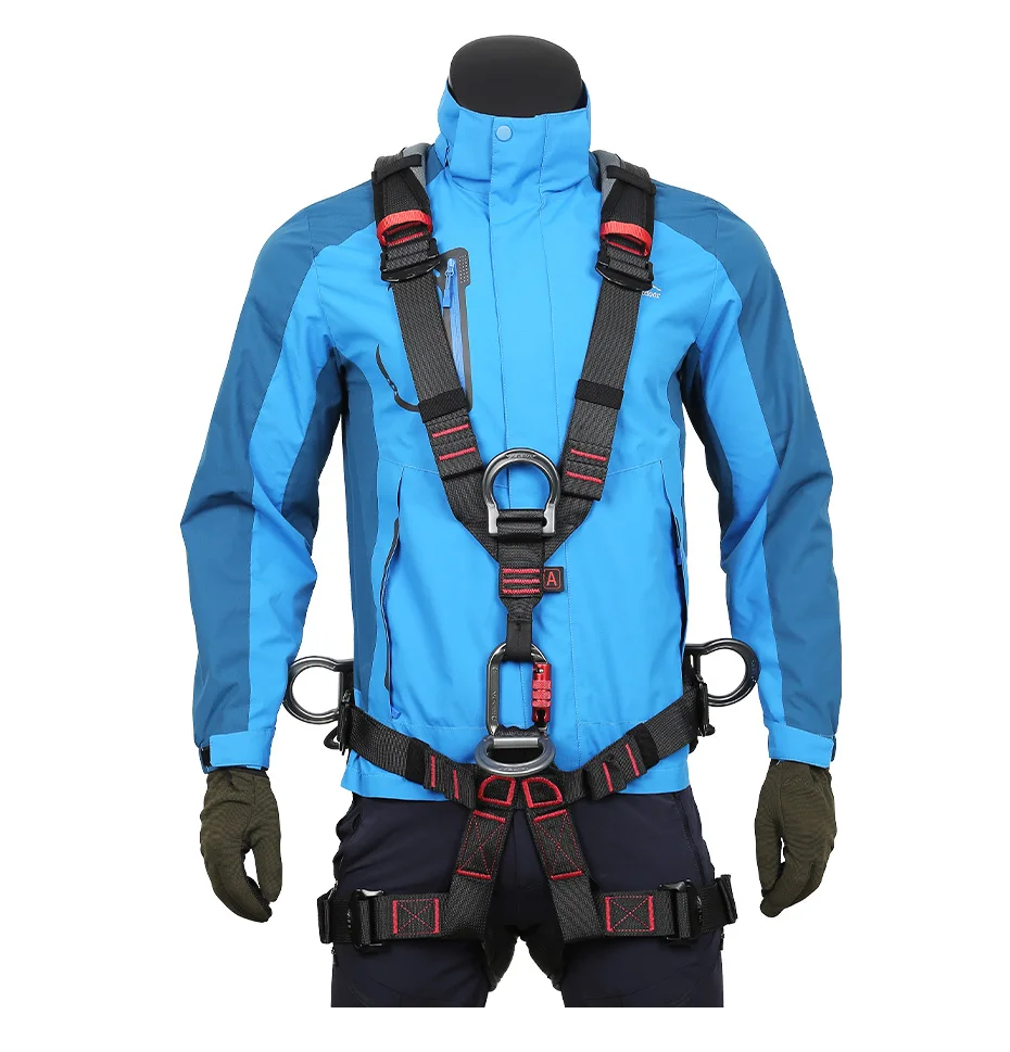 Outdoor Rock Climbing Harness Full Body Safety Belt Anti Fall Removable Gear Xinda Five-point Altitude Protection Equipment
