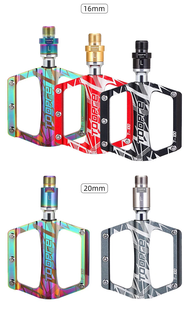TOOPRE 1 pair 16mm 20mm Mountain Road Bike Pedal Extender Extension Pedal Axis Crank Accessories for Bicycle Pedal Extension