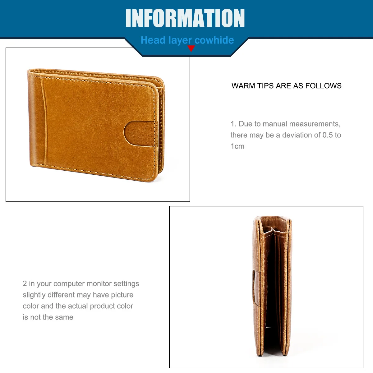 Anti RFID Genuine Leather Men‘s Wallet Mini Women Money Bag Credit Card Holder Small Purse For Male 4 Colors