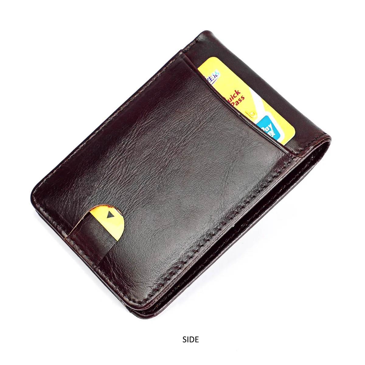 Anti RFID Genuine Leather Men‘s Wallet Mini Women Money Bag Credit Card Holder Small Purse For Male 4 Colors