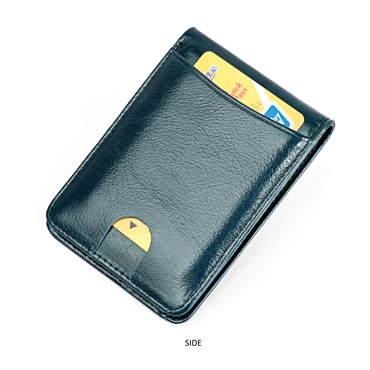 Anti RFID Genuine Leather Men‘s Wallet Mini Women Money Bag Credit Card Holder Small Purse For Male 4 Colors
