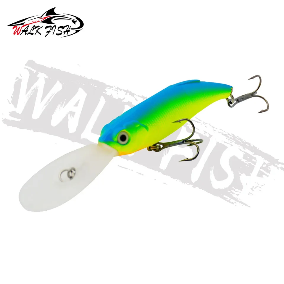 WALK FISH 1PCS Fishing Lure Minnow Swimbait Artificial Bait Hard Bait Wobbler 115mm 10g Diving depth 2-4m 3D Fisheyes 2 Hooks