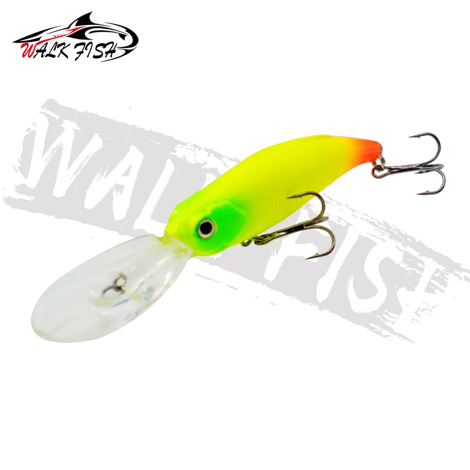 WALK FISH 1PCS Fishing Lure Minnow Swimbait Artificial Bait Hard Bait Wobbler 115mm 10g Diving depth 2-4m 3D Fisheyes 2 Hooks
