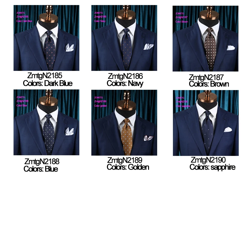 Business Neckties Ties for Men Men's Ties & Handkerchiefs Tie Mens BBlue Brown Blue Ties Jannyday ties