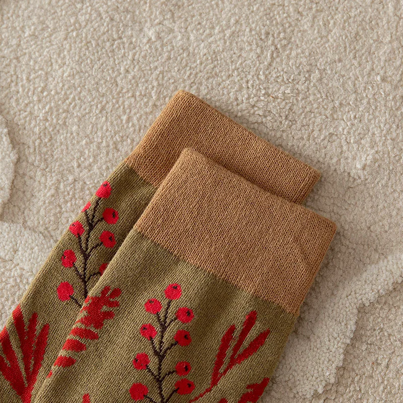Fashion Harajuku Retro Crew Socks Women Korean Style Vintage Streetwear Women Socks College Style School Girls Cotton Long Socks