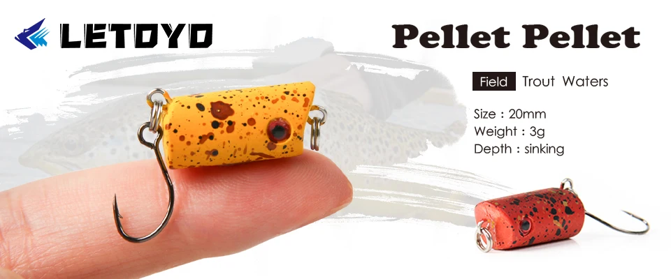 LETOYO Floating Minnow 38F/Pencil 38F 38mm 2.7g Topwater Artificial Silicone Bait Soft Plastic Body Trout Fishing Lures