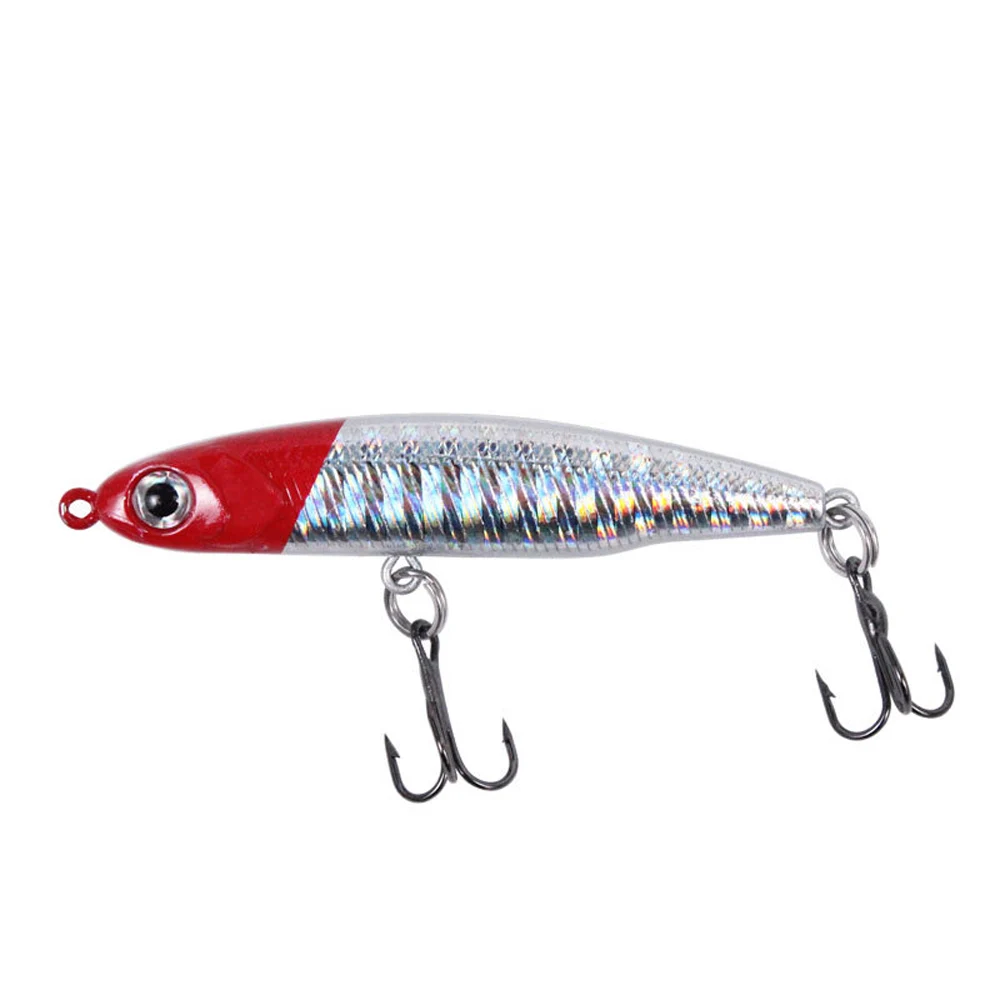 1PC Minnow Fishing Lure 3D Eyes 5cm 3g/5g/8g Plastic Hard Bait Artificial Lures Wobbler Crankbait Winter Sea Fishing Bass Tackle