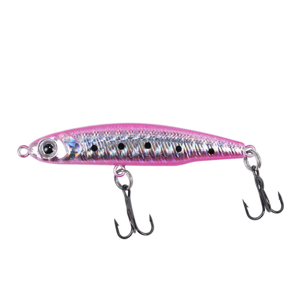 1PC Minnow Fishing Lure 3D Eyes 5cm 3g/5g/8g Plastic Hard Bait Artificial Lures Wobbler Crankbait Winter Sea Fishing Bass Tackle