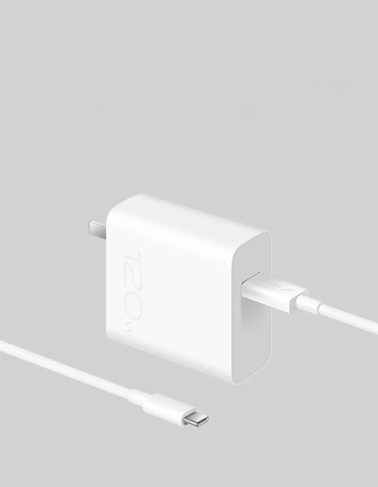 120W Super Flashcharge Charger For VIVO X300 200 100 X70 Pro IQOO 9 8 7 20V 6A Fast Wall Charging Adapter 1M 6A USB Type C Cable