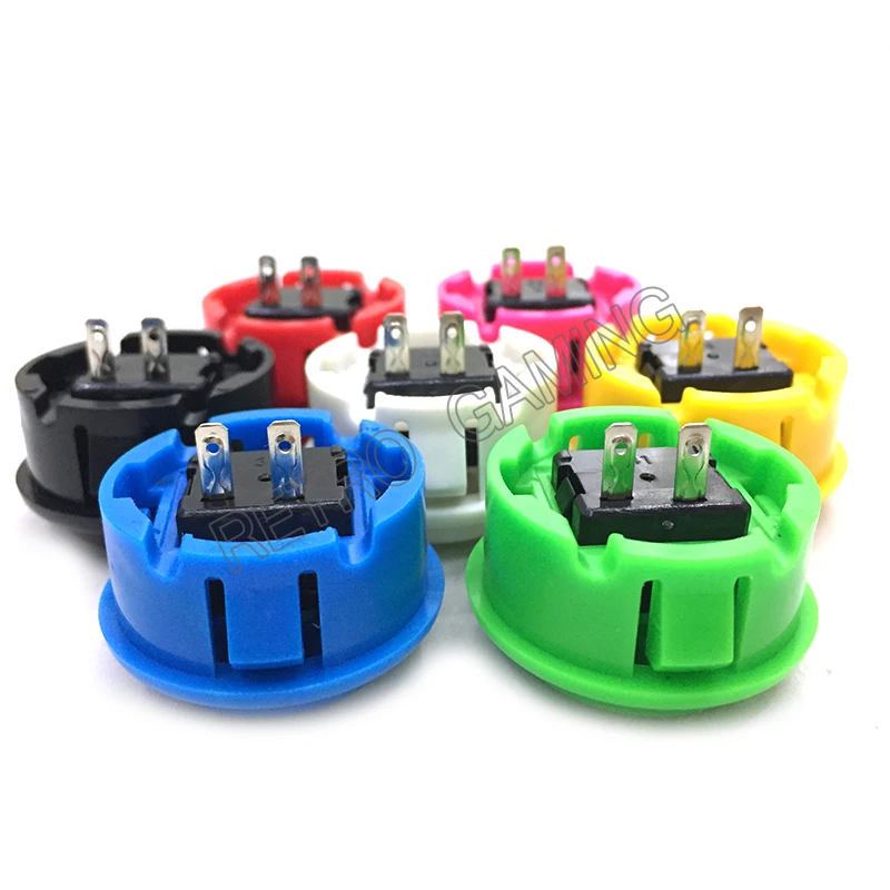 1pcs/10PCS 30mm Push Button Classic Retro Arcade Button 7 Colour Operated Video Game For Arcade Cabinet