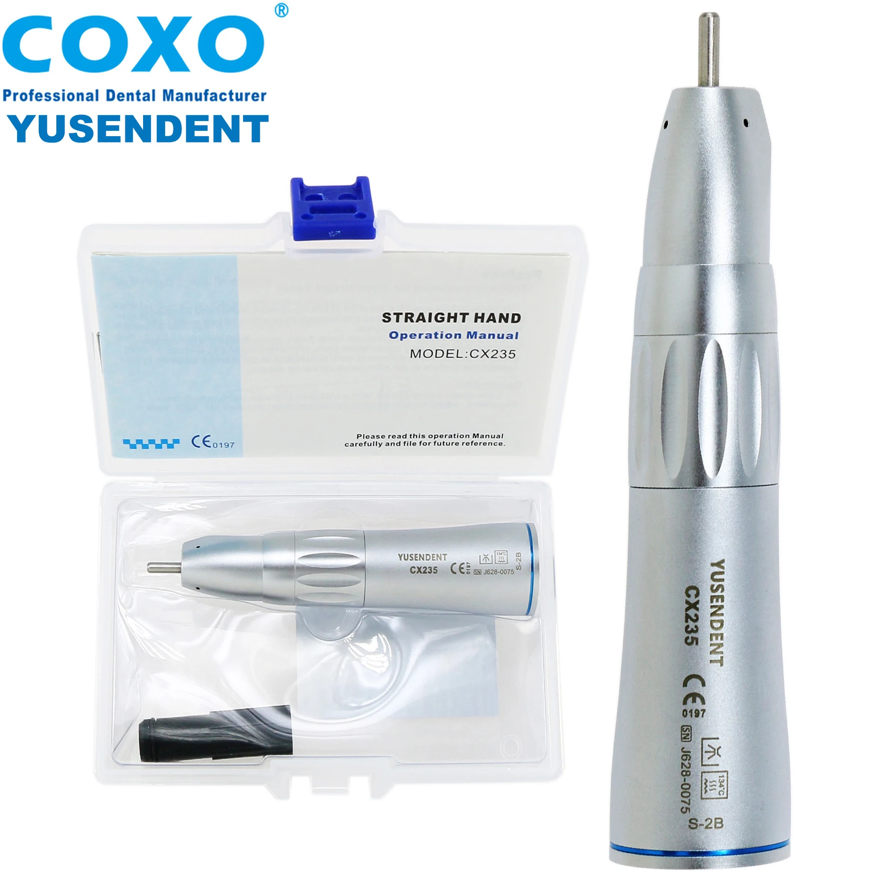 COXO Dental Low Speed Handpiece Straight Angle Inner Channel Water Spray Dentistry Micromotor Electric Motor Fit NSK KAVO W&H