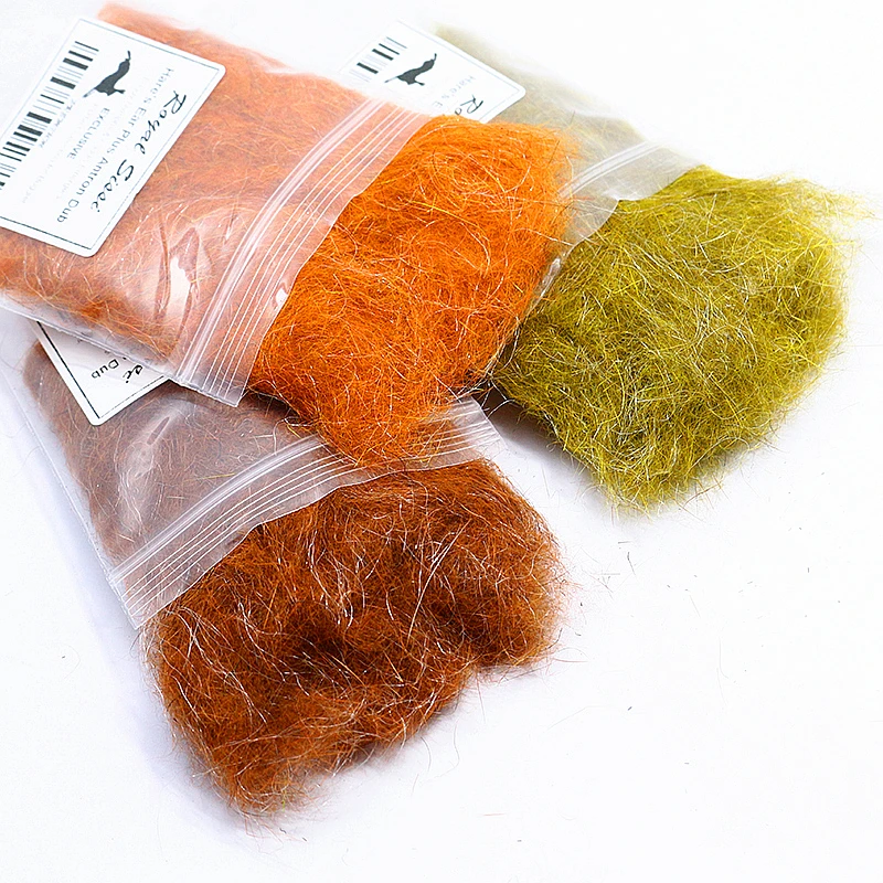 Highly Recommend Premium Nymph Fly Dub Spiky Hare Dub Plus Antron Fiber for Caddis Emergers Trout Fishing Fly Tying Materials