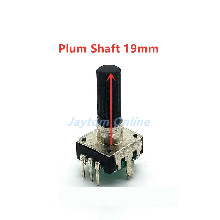 2pcs 360 Degree EC12 Rotary Encoder RE12 Audio Encoder Coding 5Pin 24 Position With Push Button Switch Handle 12mm 14mm 19mm