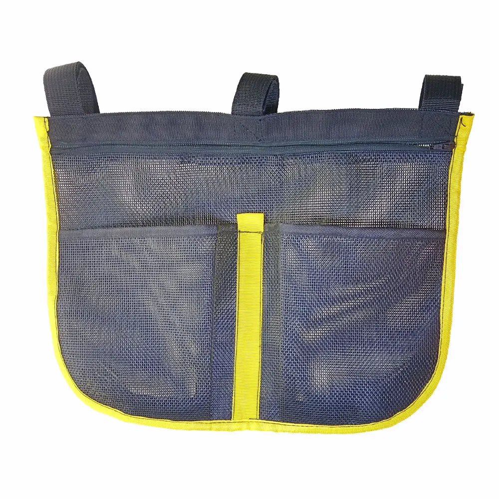 Anti-UV Boat Fishing Dock Rail Mesh Pouch Storage Bag for Kayak Marine Yacht Boat Fishing Handrail Stash Pocket