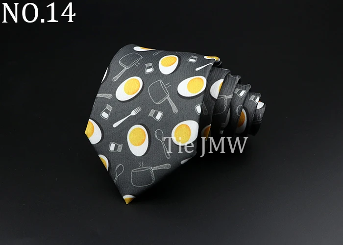 Novelty Fashion Men's Tie Floral Food Animal Necktie Soft Polyester Brown Gravatas For Wedding Business Party Dress Ties Gift