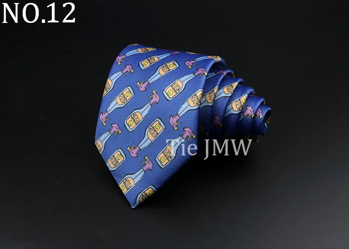 Novelty Fashion Men's Tie Floral Food Animal Necktie Soft Polyester Brown Gravatas For Wedding Business Party Dress Ties Gift