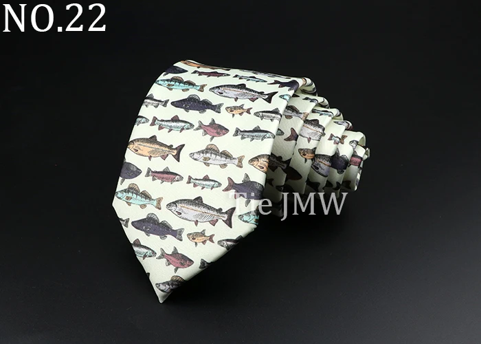 Novelty Fashion Men's Tie Floral Food Animal Necktie Soft Polyester Brown Gravatas For Wedding Business Party Dress Ties Gift