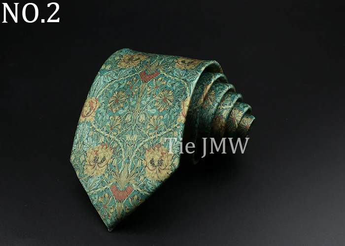 Novelty Fashion Men's Tie Floral Food Animal Necktie Soft Polyester Brown Gravatas For Wedding Business Party Dress Ties Gift