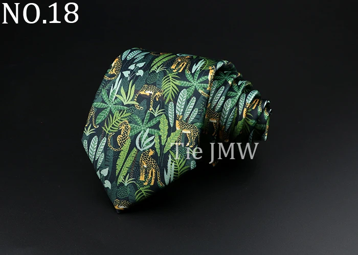 Novelty Fashion Men's Tie Floral Food Animal Necktie Soft Polyester Brown Gravatas For Wedding Business Party Dress Ties Gift