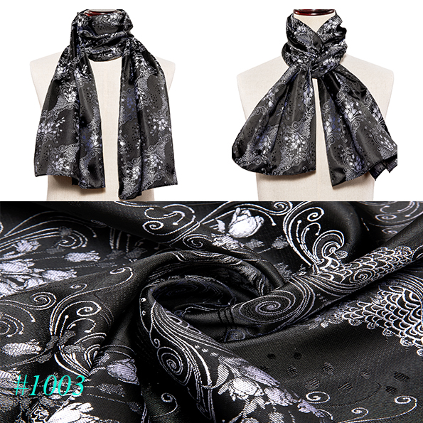 Fashion Silk Scarf Men Luxury Band Designer Green Solid Satin Shawl Banadanna Foulard Pashmina Casual 160cm*50cm Barry. Wang
