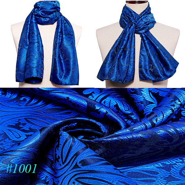 Fashion Silk Scarf Men Luxury Band Designer Green Solid Satin Shawl Banadanna Foulard Pashmina Casual 160cm*50cm Barry. Wang
